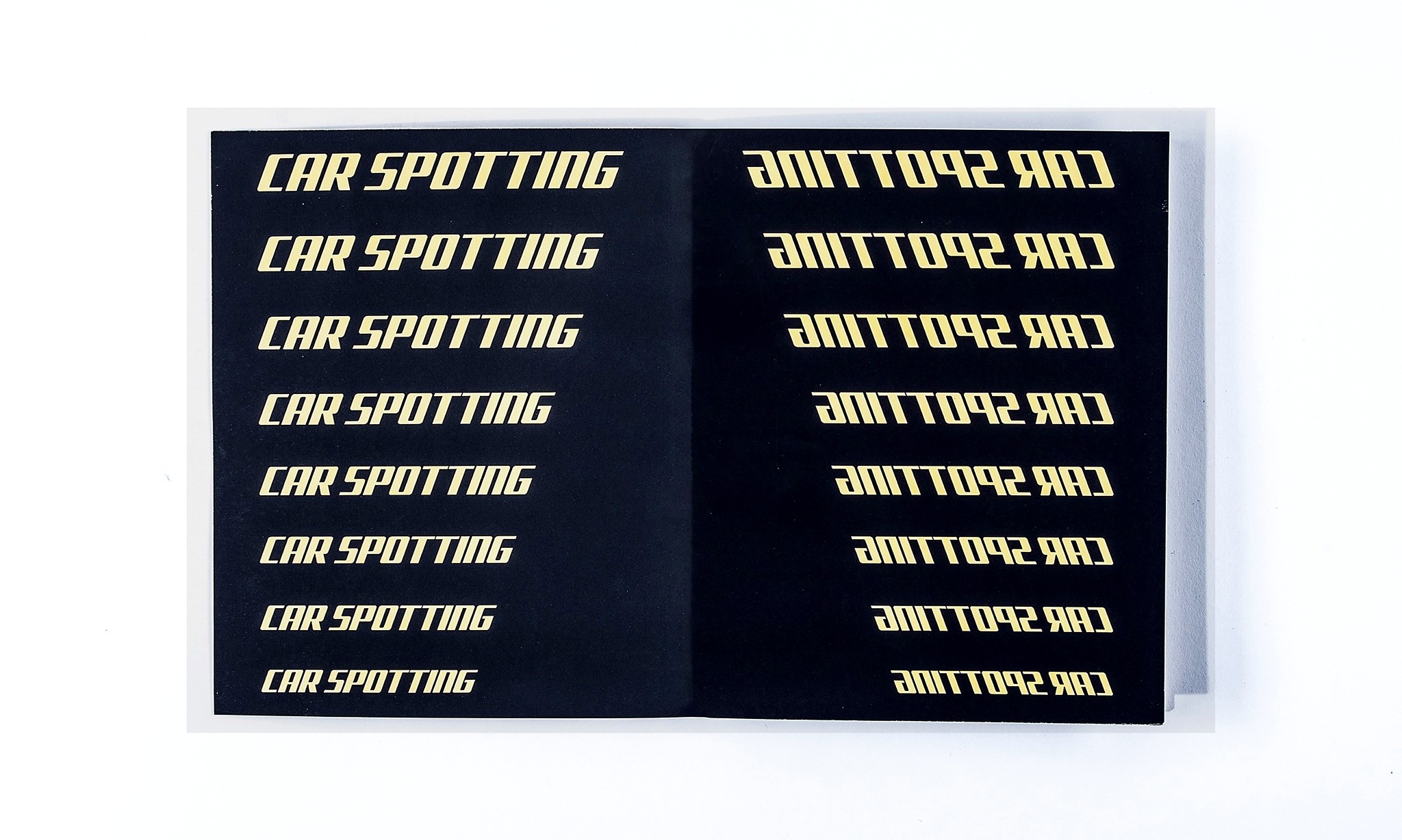 FMP – Hunters Car Spotting — Typography spread
