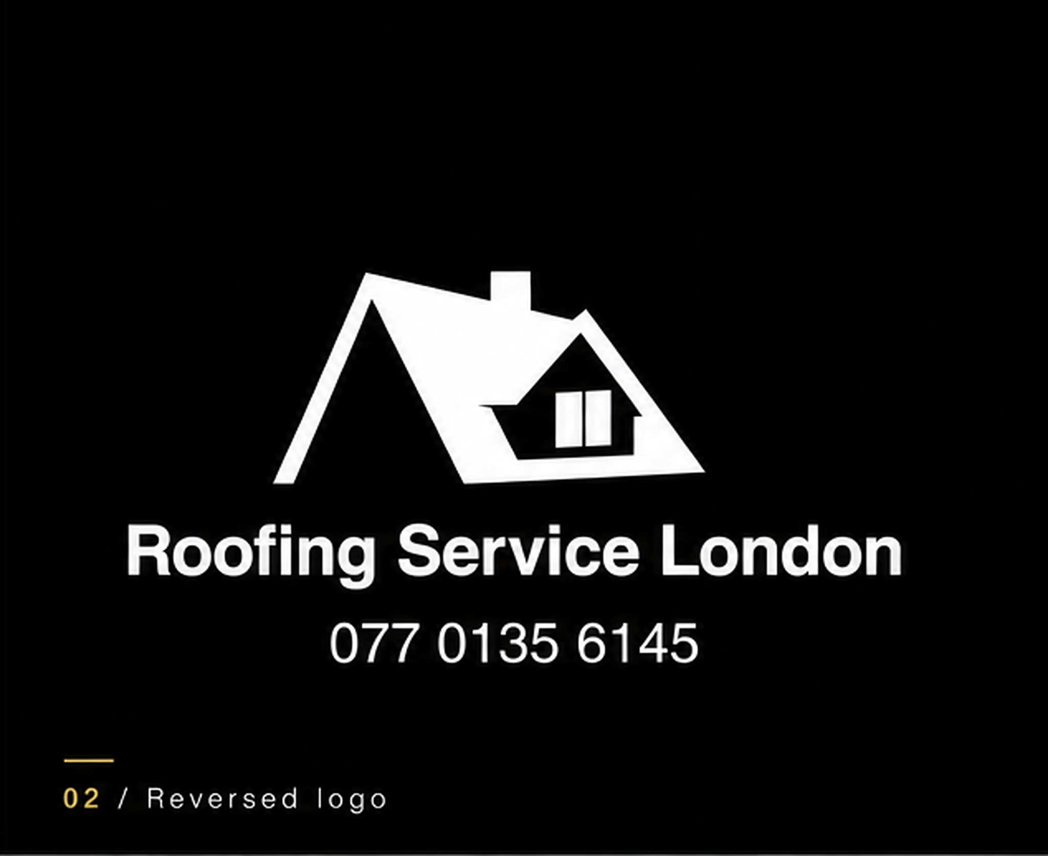 Roofing Service London — Reversed logo